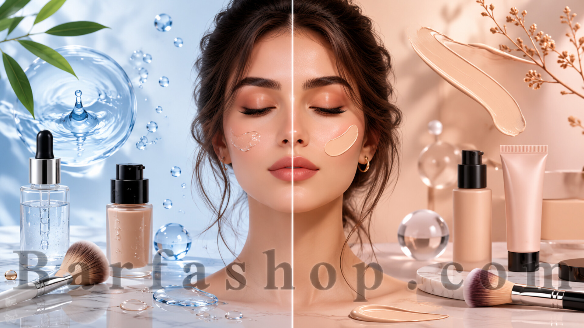تفاوت محصولات آرایشی بر پایه آب و سیلیکون