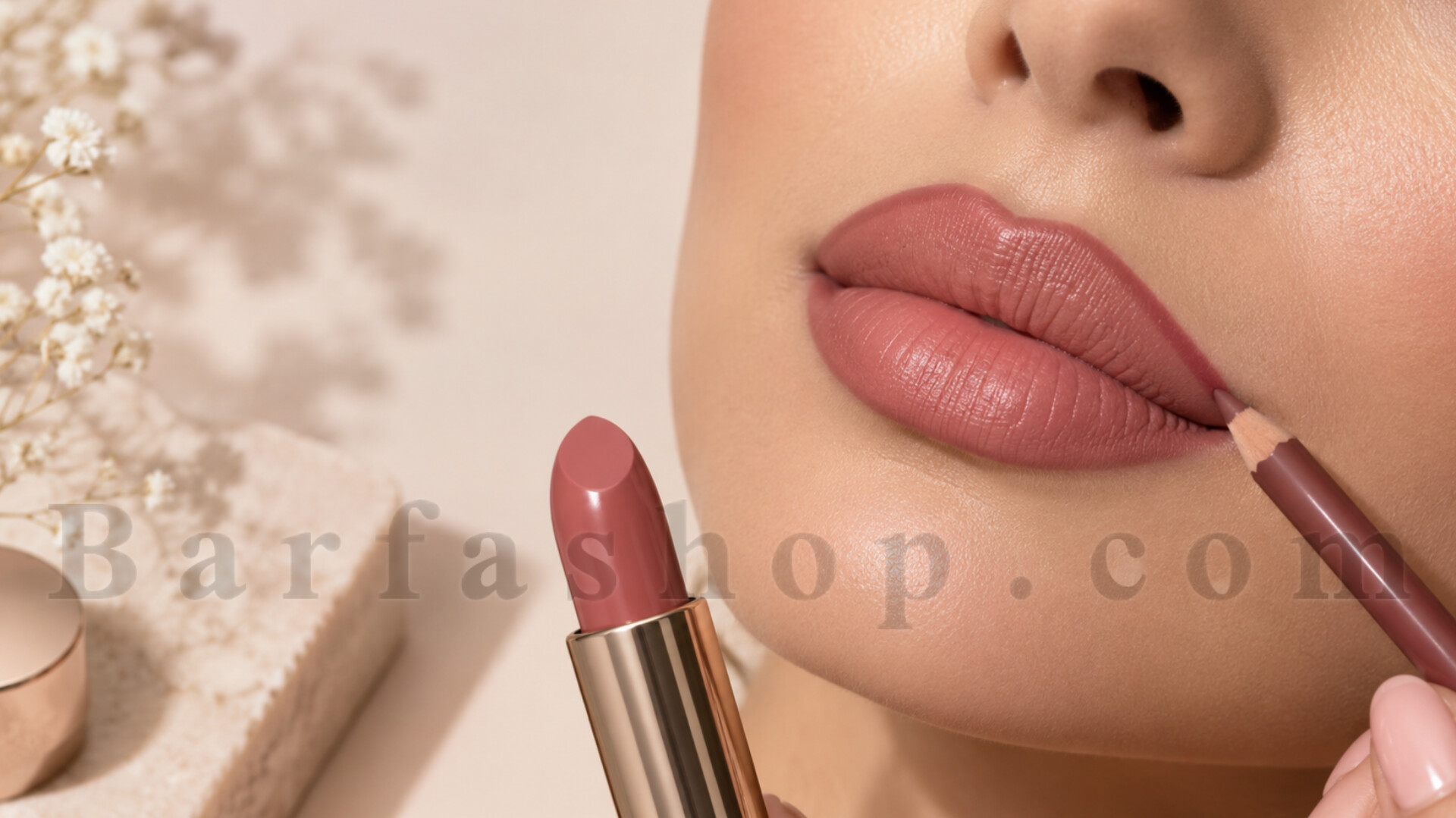 آیا خط لب باید دقیقاً هم‌رنگ رژ باشد؟