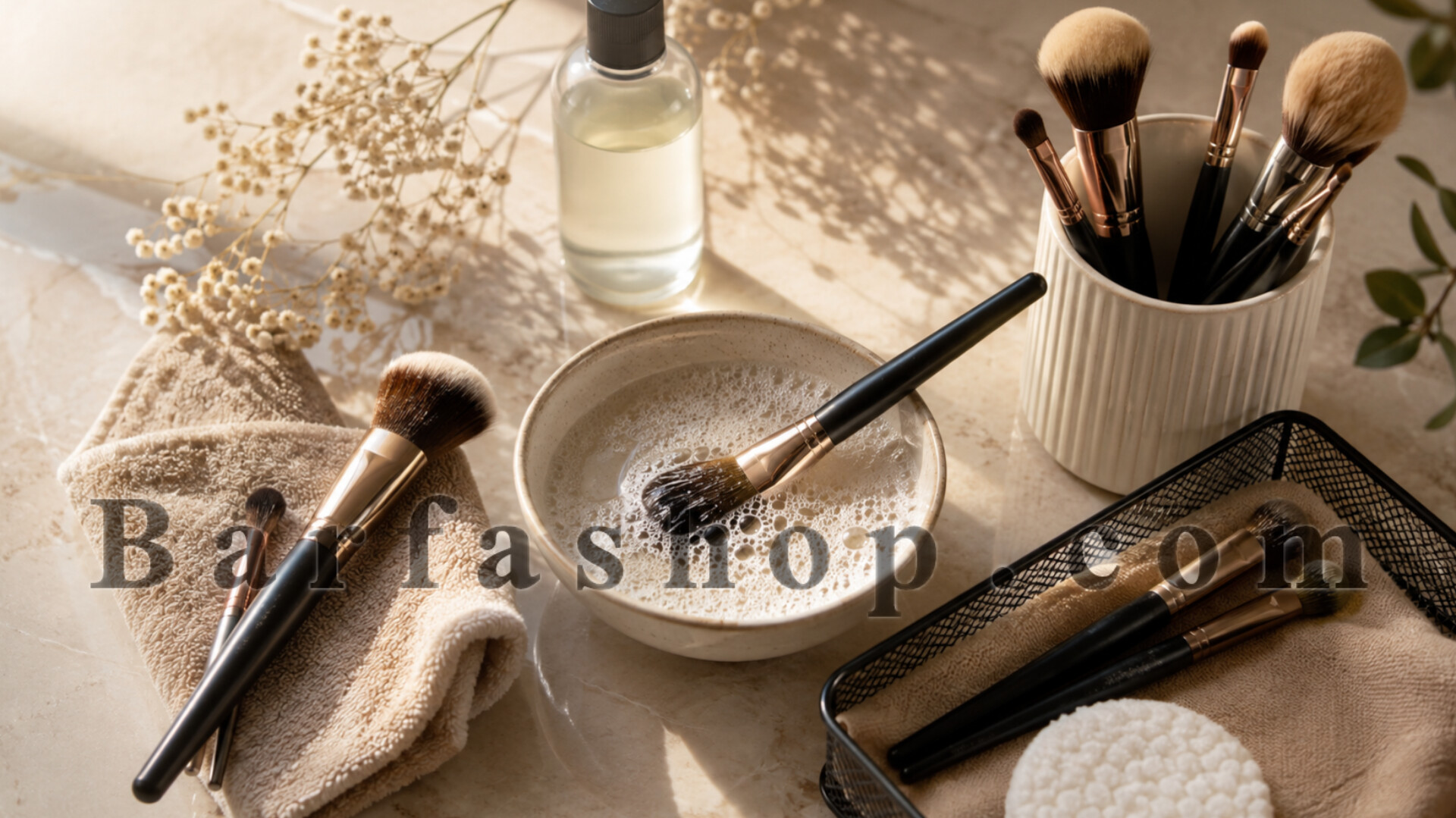 چگونه از رشد آلودگی روی براش‌های آرایشی جلوگیری کنیم؟