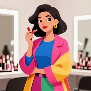 میکاپ بر اساس رنگ مانتو یا استایل روز