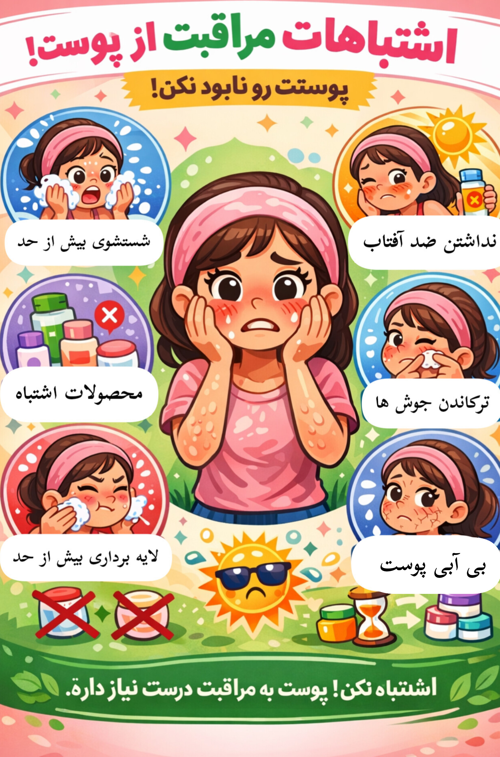 بزرگ‌ترین اشتباهات مراقبت از پوست که ناخواسته به پوستت آسیب می‌زنند!