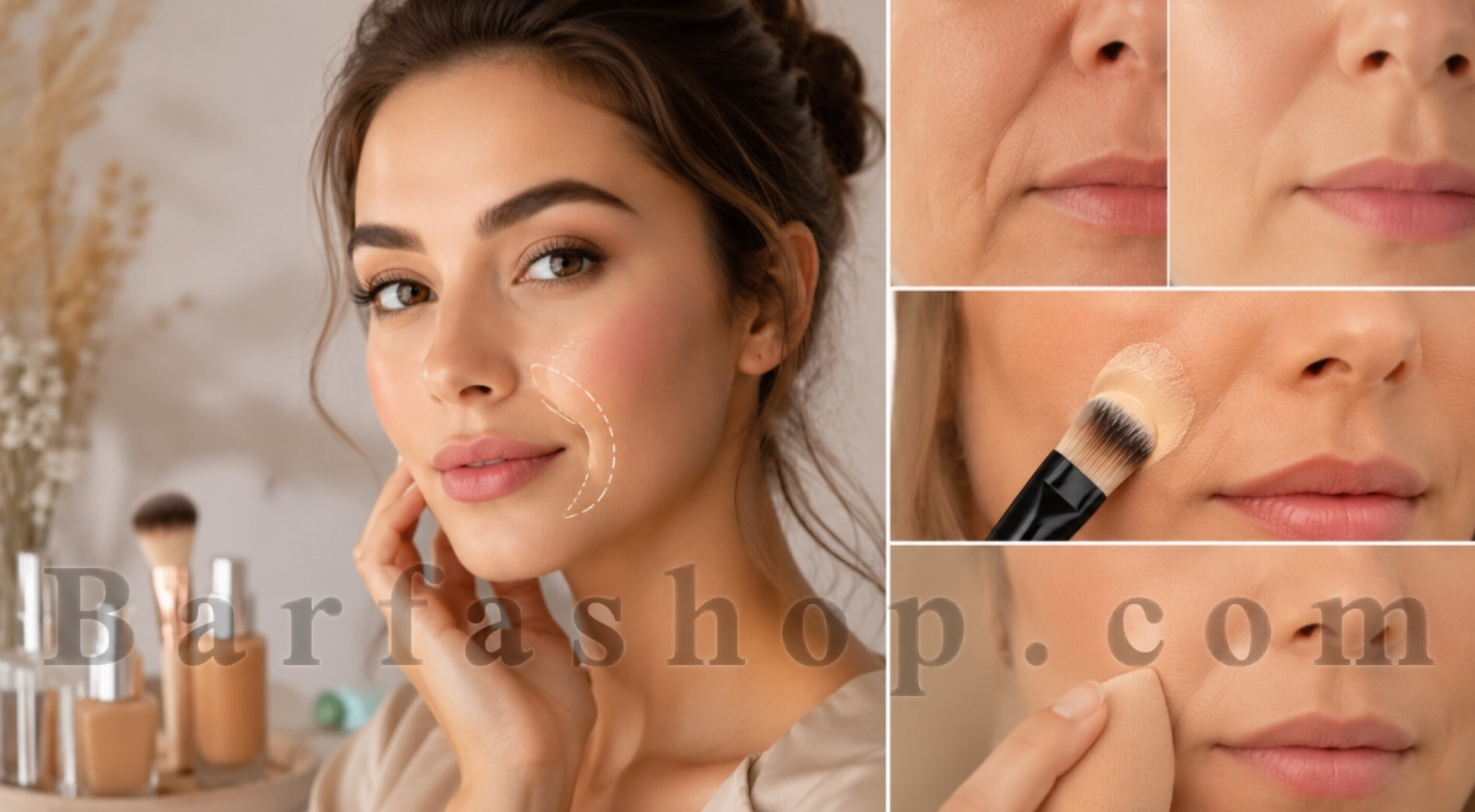 چگونه خط خنده را با آرایش کمتر نشان دهیم؟