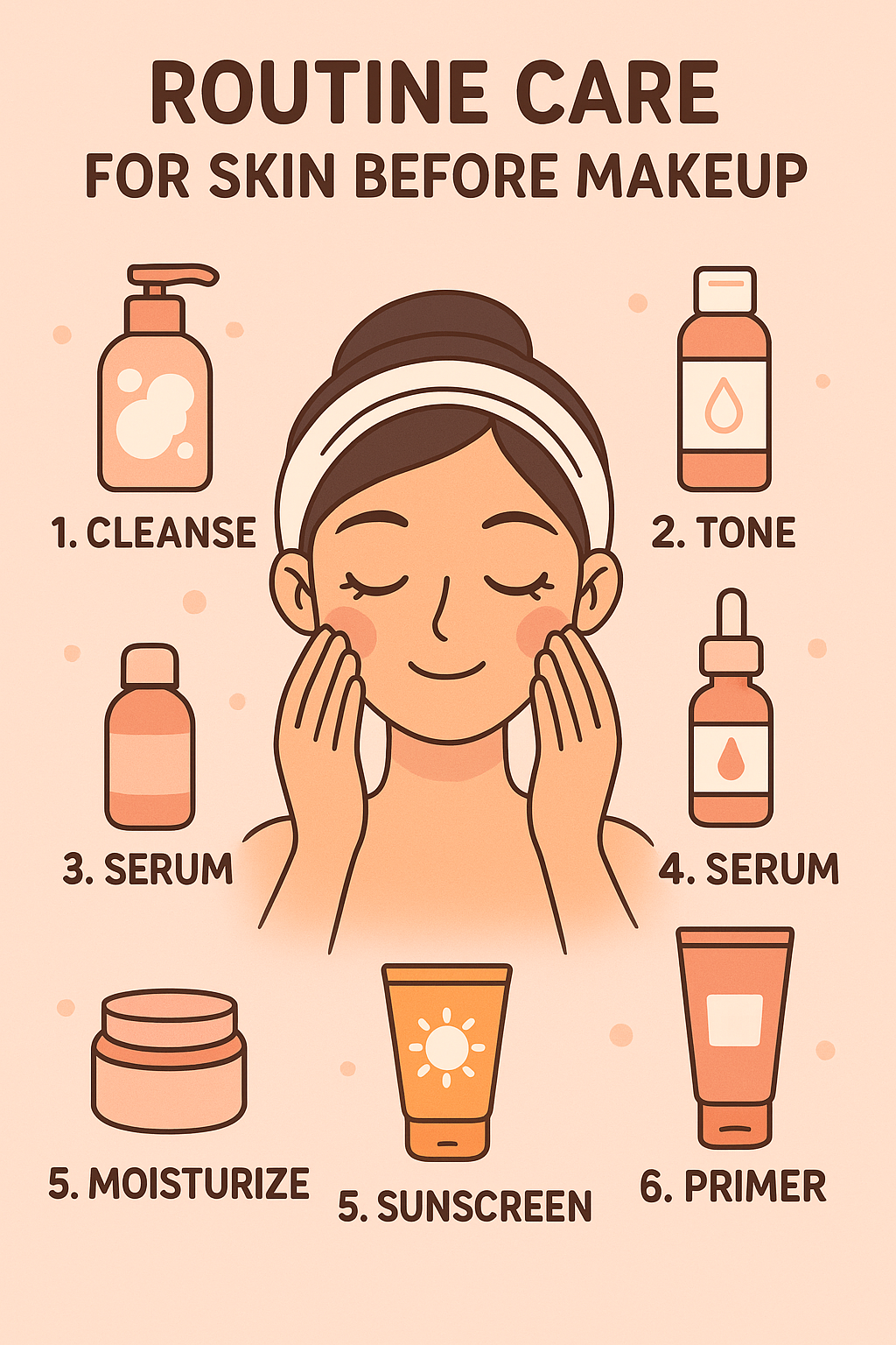 روتین مراقبت از پوست قبل از آرایش