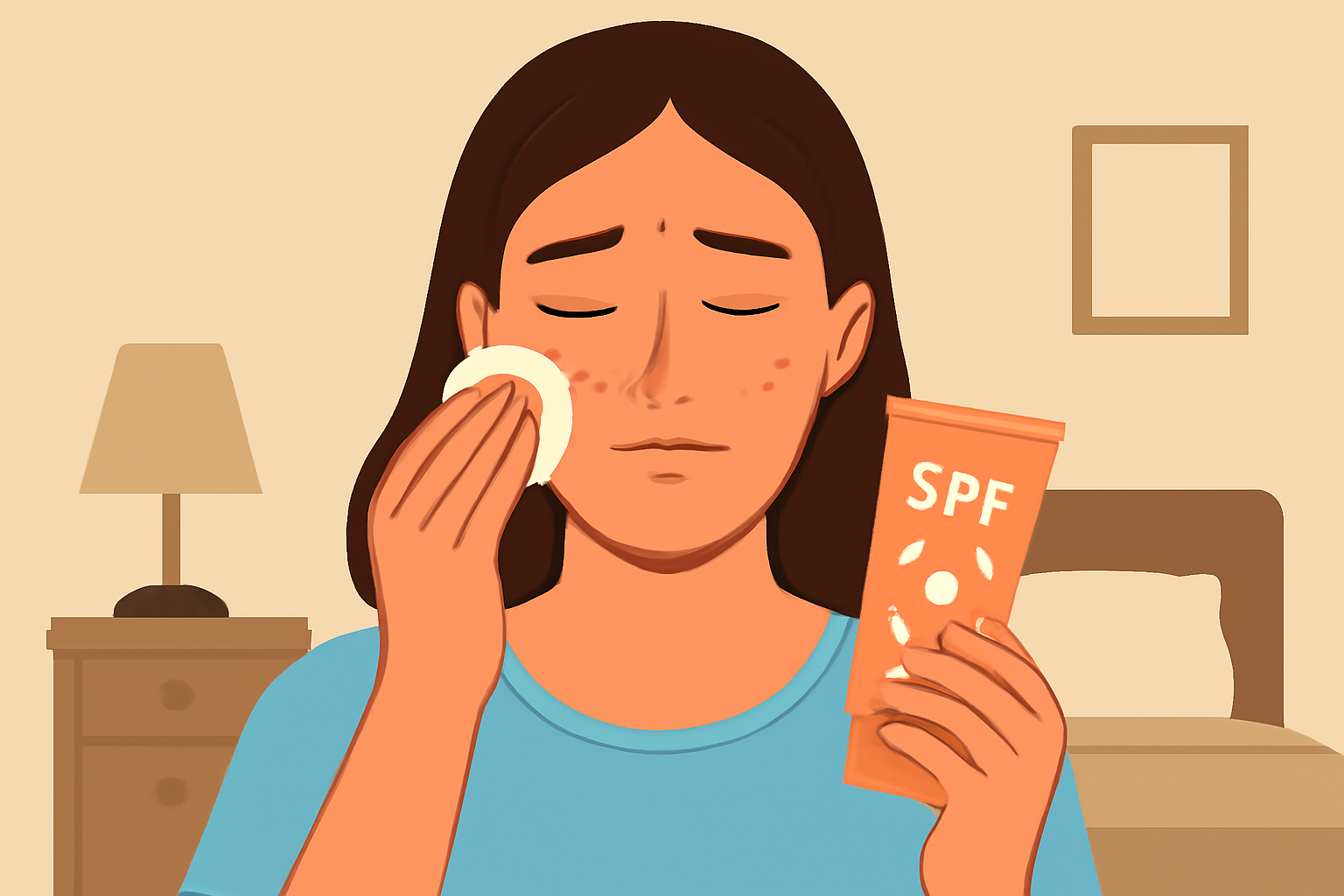 چرا باید ضدآفتاب را شب‌ها پاک کنیم؟