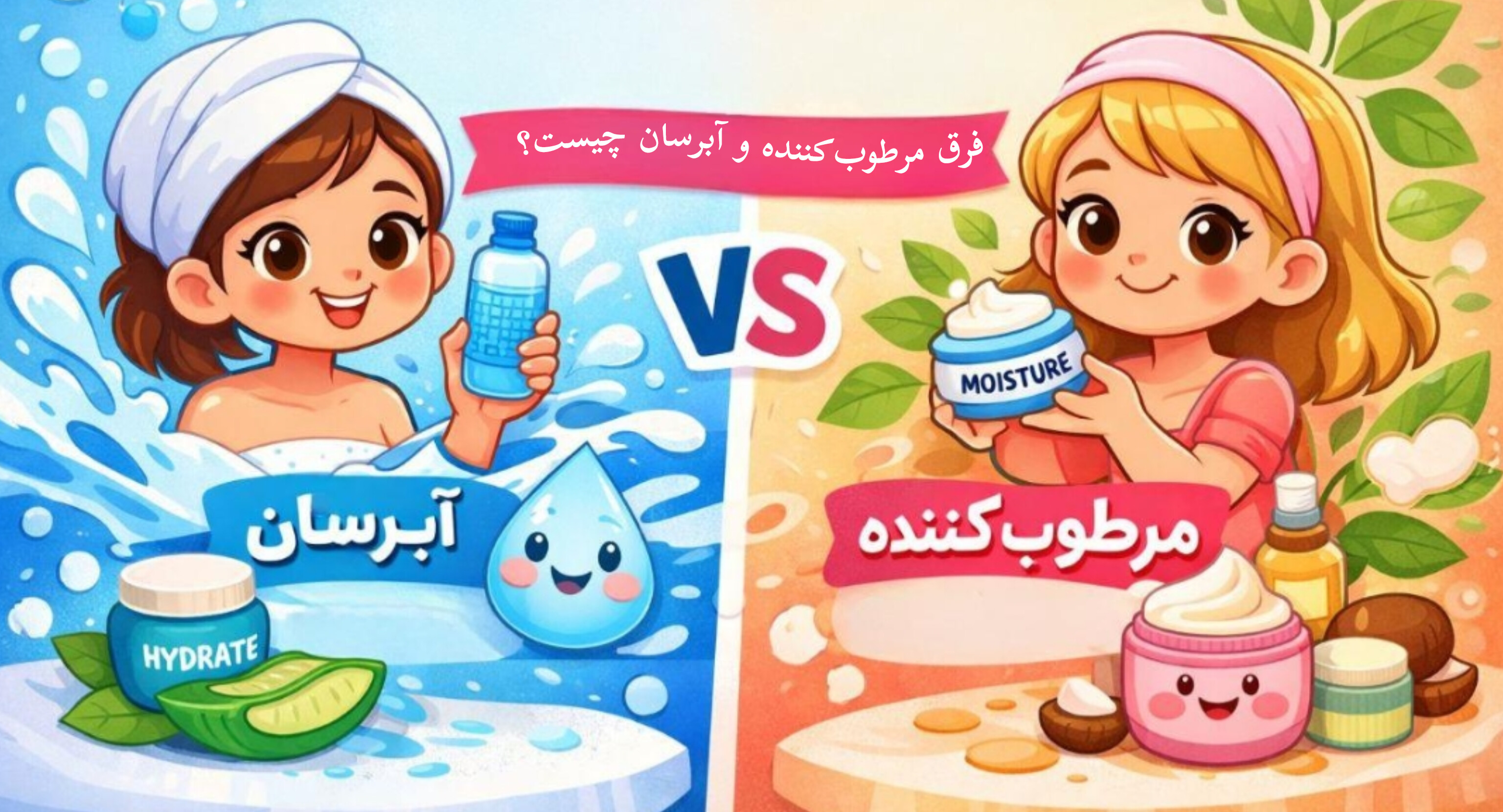 فرق مرطوب‌کننده و آبرسان چیست؟