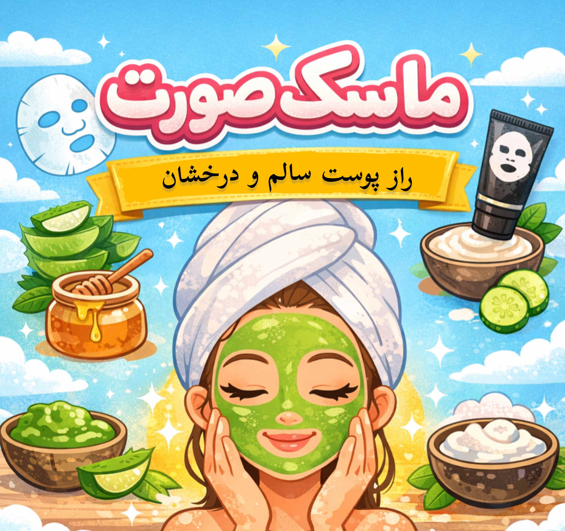 ماسک صورت؛ راز پوست سالم و درخشان